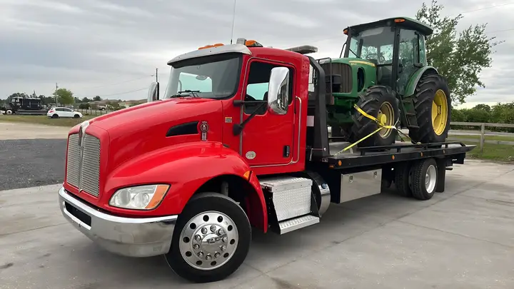 Heavy equipment transport in Plant City — John Deere tractor